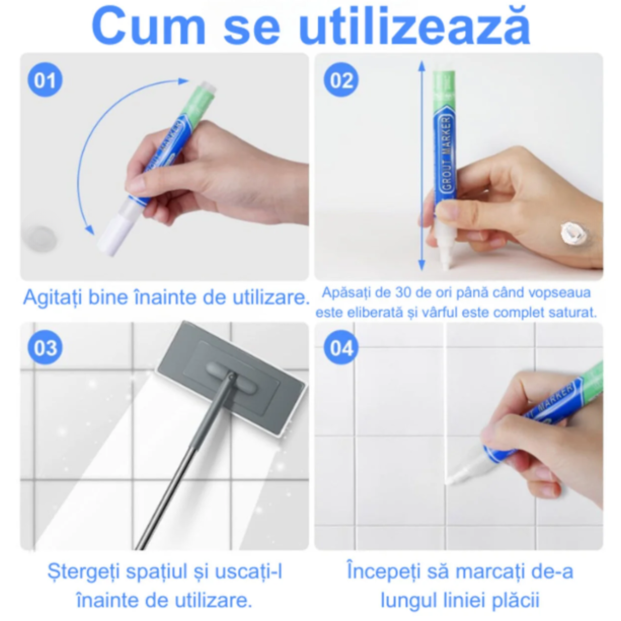Markere Speciale – Repară, Umple și Revopsește Rosturile Crăpate INSTANT
